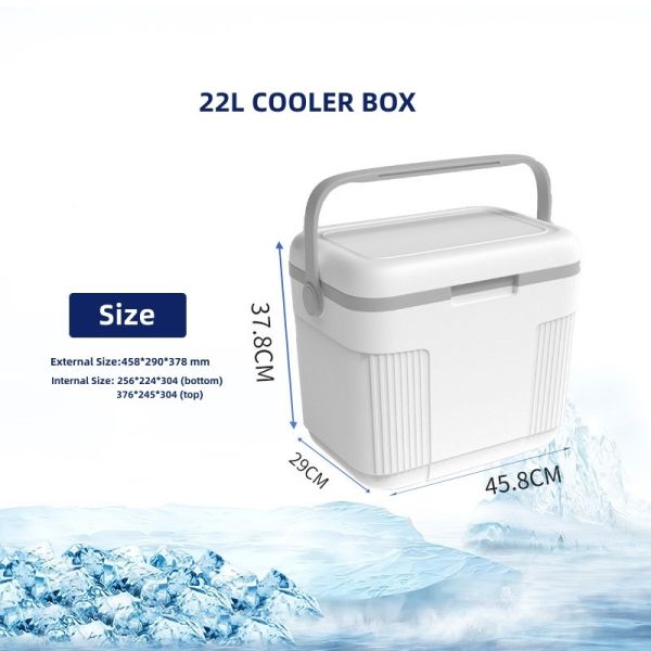 22l Capacity Cooler Ice Box For Effective Cold Chain Storage And Transportation
