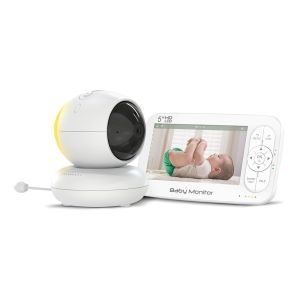 China 5 Inch Wireless Baby Monitor with 2.4GHz FHSS and Night Vision wholesale