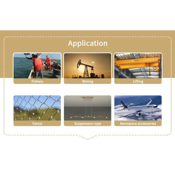 Cable de alambre galvanizado de 7 x 19, 8 mm, 10 mm y 12 mm, cable de elevación suave, antitorsión, grúa, cable de metal resistente.
