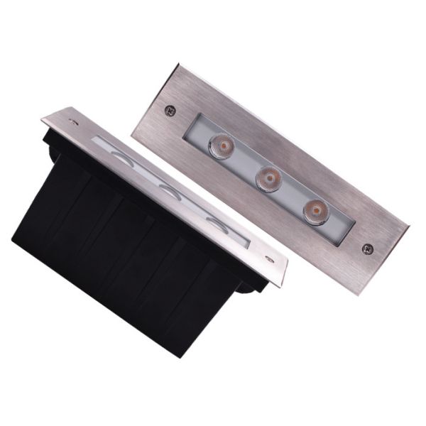 Rectangle LED Underground Light , 9w RGB Buried Floor Lamp for concrete lighting