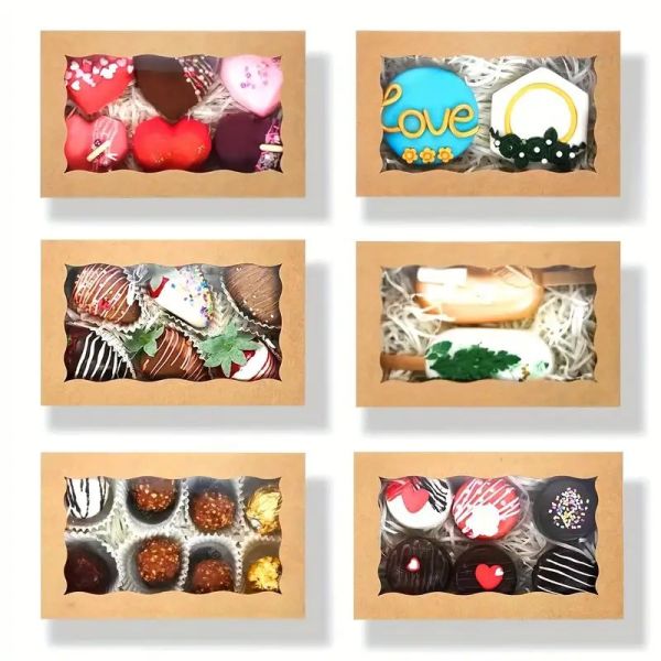 Kraft Paper Snack Packaging Box for Rectangle or Custom Shape for Food Packaging