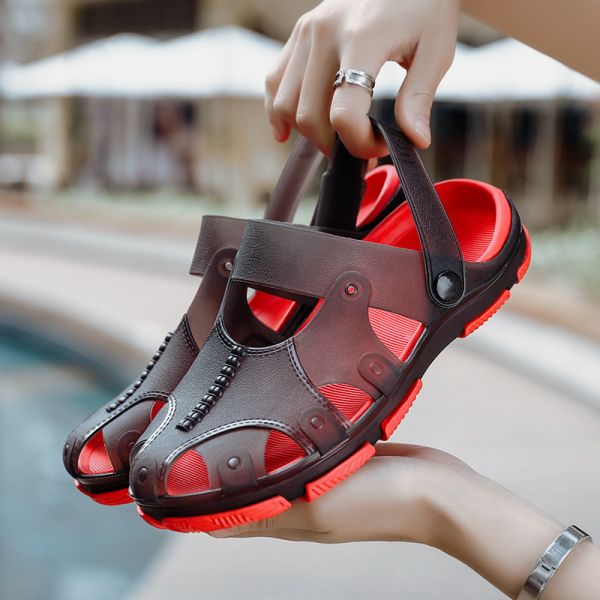 TPE Upper Material Clog House Shoes , Mens Clog Slippers With Arch Support