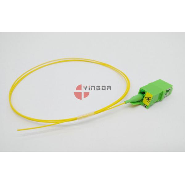 Green LC/APC Duplex SM Fiber Optic Adapter With Shutter , No Flange