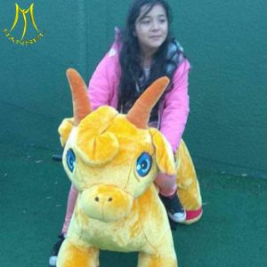 China Hansel  riding donkey toy furry animal toy ride plush walking animal horse toy on sale