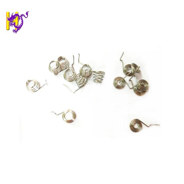 HEZHI Nickel Plated Small Conical D Cell Battery Spring With Positive Negative Terminal