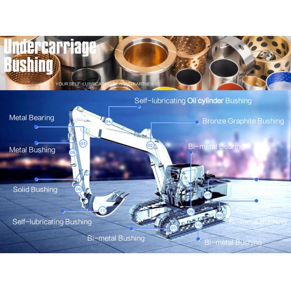 Bulldozer Track Roller Bimetal Bushing flange Bearing types available