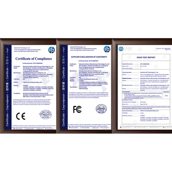 1 KHz Lithium LFP Prismatic Battery Cell Self Discharge 3% Per Month