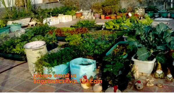 40 Gal Grow Biodegradable Garden Bags Aeration Fabric Pots Breathable With Handles