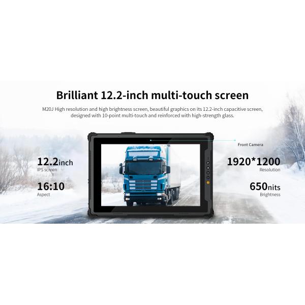 Intel RS232 ONERugged M20J Waterproof Tablet PC With Win 11 Pro/IOT Car Mount