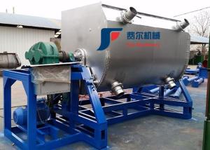 Wall Coating Horizontal Lacquer Mixer Ribbon Agitators With Discharging Part