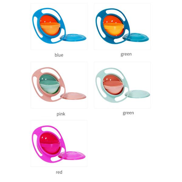360 Degree Rotating Balance Bowl 200g Gyro Flying Saucer Baby Bowl