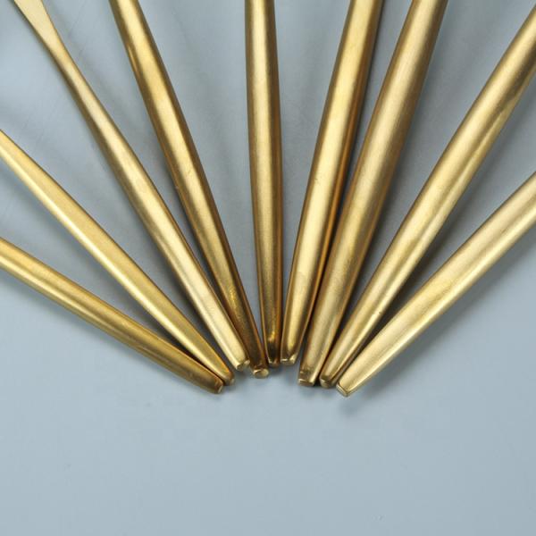 Fadeless Luxury Matte Gold SS304 Fork Knife Spoon Set