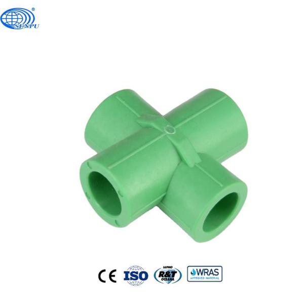 Ppr Pipe Fitting 4 Path Cross For Water Supply