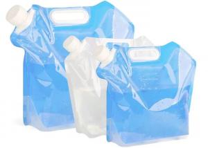 China 5 / 10 Litres Collapsible Plastic Water Container , Folding Water Bag For Mountaineer wholesale