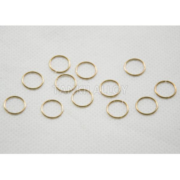 0.1mm - 0.5mm H63 / H65 Flat Brass Wire Customized Length For Wire Ring / Loop