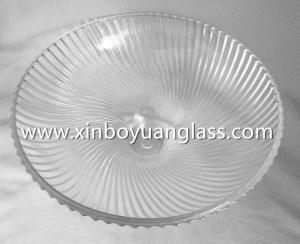 China Swirled Ribbed Glass Ceiling Light Cover Fixture Shade on sale
