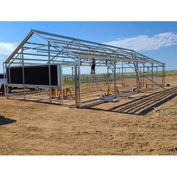 Glass Greenhouse Hydroponics System for Flower Cultivation