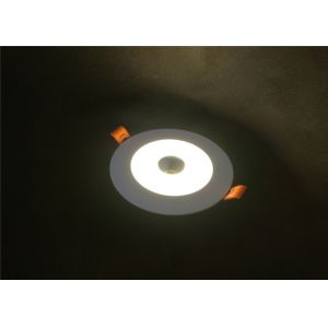 Two Color 6W+6W COB Led Downlight Recessed Round Ceiling CRI 70 For Restaurants