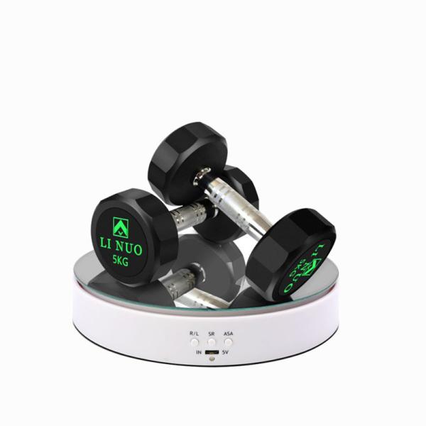 Rotating Display Stand Motorized Turntable Shop 360 Degree Revolving Platform Rechargeable