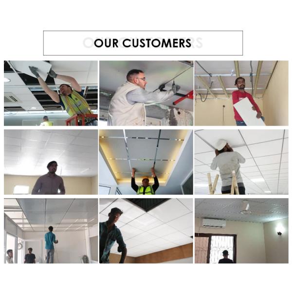 Armstrong Design Mineral Fiber Ceiling Board Black Color for Drop Ceiling Tiles 2 x 4