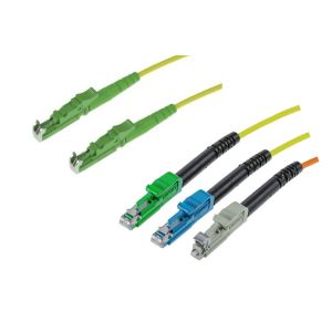 High Speed E2000 Duplex Simplex Fiber Optic Patch Cords APC UPC LSZH Fiber Patch