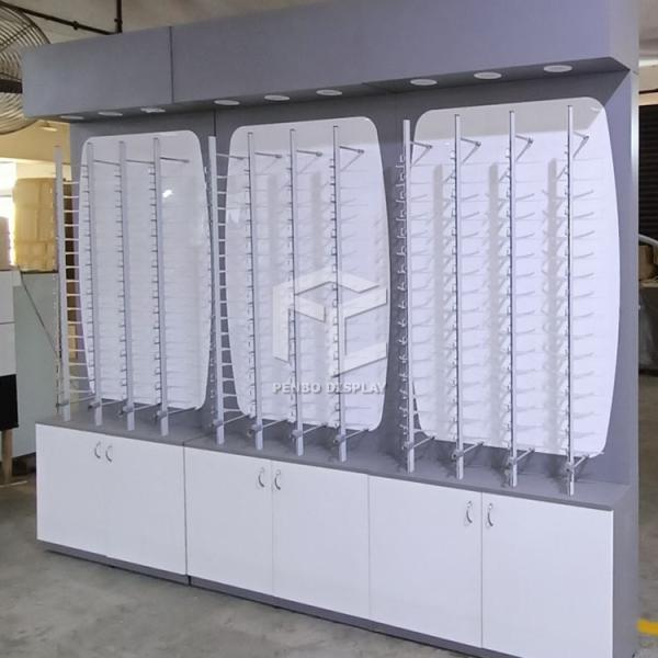 15mm Thick MDF Eyewear Optical Display Cabinet EPE Cotton Packaging