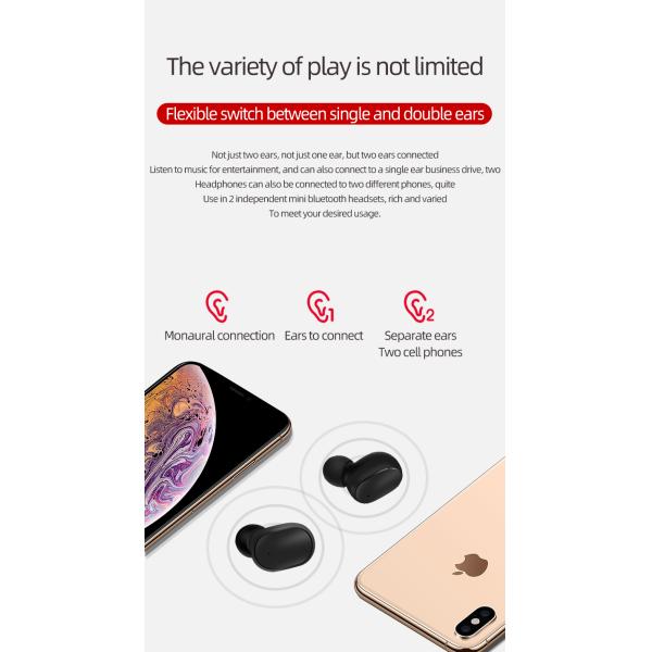 TWS 5.0 E6s Earphone Wireless Earbuds Mic Handsfree Earbuds For Woman And Man