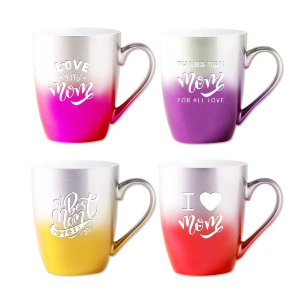 Customized Printing Ceramic Color Mugs Creative Fresh Decal Style