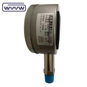 LCD Display Digital Manometer Pressure Gauge 100 bar Bottom Mount