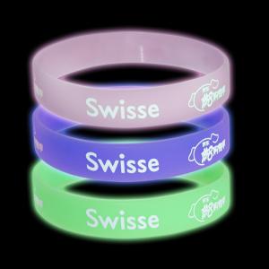 China Custom Debossed Silicone Wristbands , Waterproof Printed Silicone Bracelets wholesale