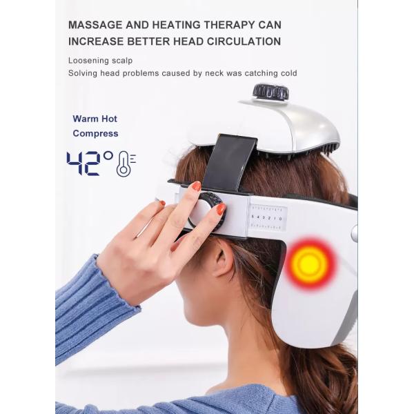 Rechargeable Wireless Eye Head Massager Human Nape Massage Relieve Scalp Massager Helmet