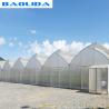 Saw Tooth Roof Vents Plastic Film Greenhouse For Tropical Climate Special Design for sale