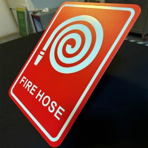 China ISO Standards Photoluminescent Fire Hose Signs 1mm Thickness wholesale