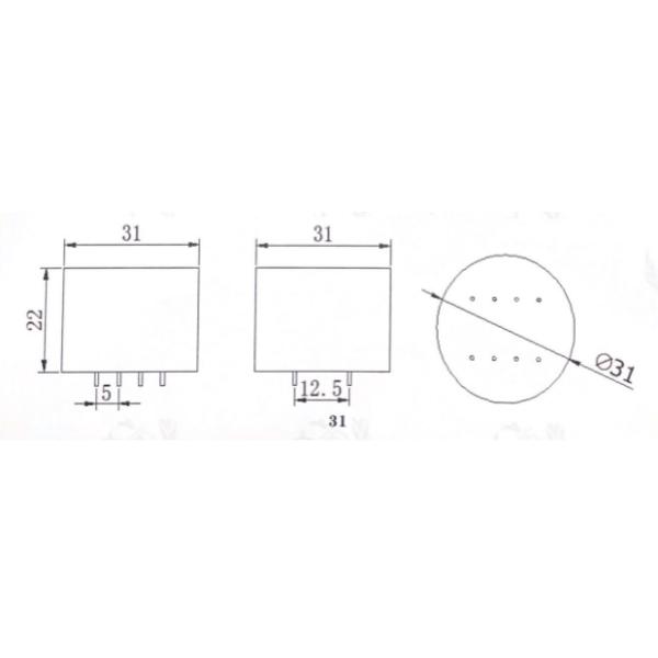 600:600 Permalloy Audio Transformer Nylon Bobbin For On-Site Sound Reinforcement