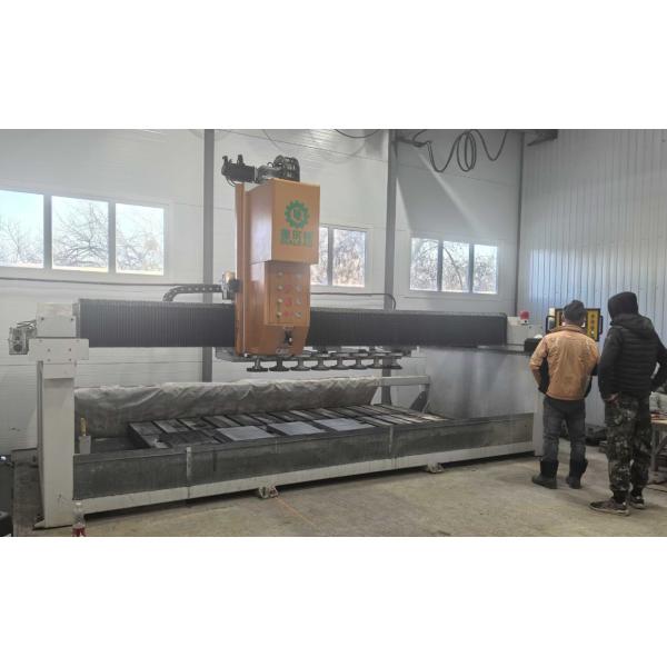 ATC Automatic Stone Grinder And Polisher For Regular Irregular Stone Slab Monument