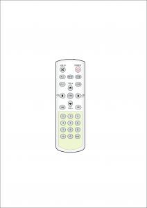 China Long Distance IR Remote Control , IR WIReless Remote Control Hand Held Design wholesale