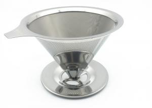 18 / 8 Stainless Steel Filter Mesh , Pour Over Coffee Dripper Double Layered Mesh