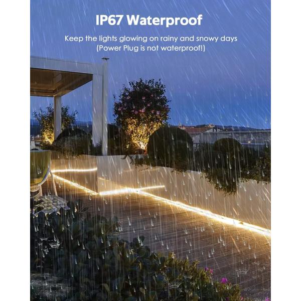 Smart Addressable Warm White LED Strip Lights With IP65 Rating