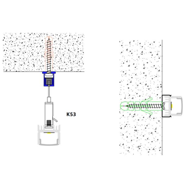 Anodized Alloy 6063 LED Strip Light Extrusion With PC Diffuser Cover