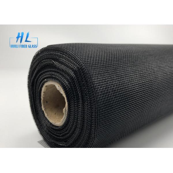 Quality 4ft*30m Black 120gsm Fiberglass Fly Screen With PVC Coating for sale