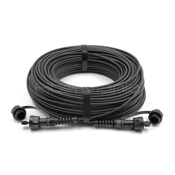 ODVA MPO To ODVA MPO FTTA Solutions 12 Cores 9/125 OS2 Armored Fiber Patch Cord LSZH Jacket