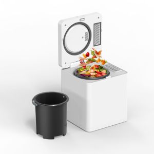 China White Smart Kitchen Composter 110V Automatic With MultiGrind Technology wholesale