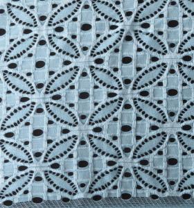China Elastic Lace Fabric of Spandex & Nylon with Elliptic Little Flower Pattern wholesale