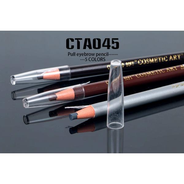 5 Colors Paper Roll Cosmetic Soft Pull Eyebrow Pencil For Beauty
