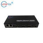 10/100/1000Mbps 3port RJ45+4port SFP/SC fiber ethernet media converter switch