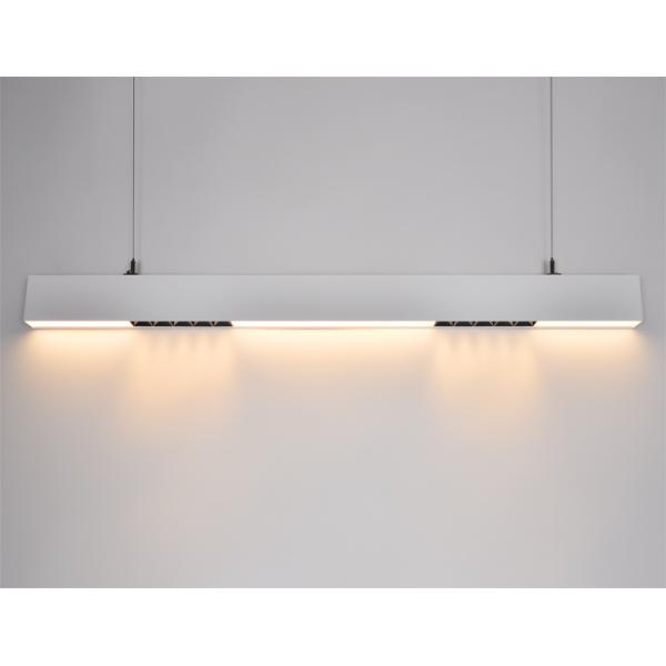 48W Linkable LED Linear Light Bar Fixture 80lm/W 60Hz DALI Dimmer Selectable