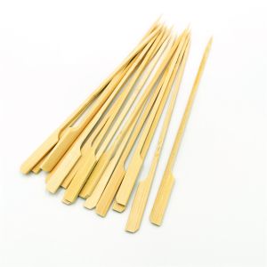 China BBQ Cooking 3mm Thickness 21cm Wooden Bamboo Craft Paddle Stick wholesale