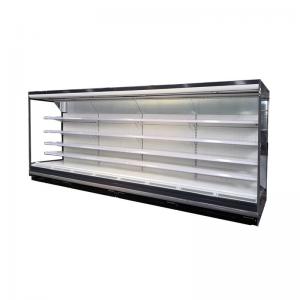 China Meat Dairy Open Display Fridge , Multideck Open Chiller With Remote Compressor wholesale