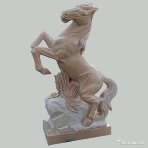 China Animal Stone Carving Sculpture Figures Rosetta Horse , Marble Animal Sculptures wholesale