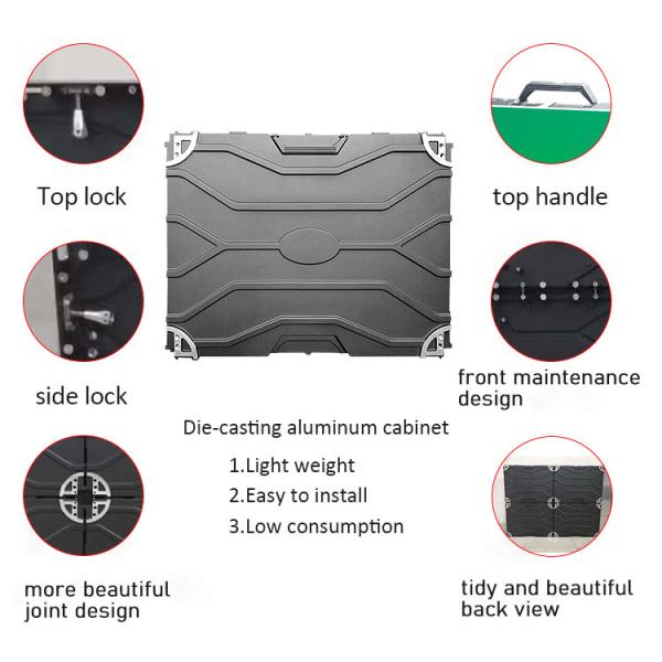 Front Access Ultra Thin 640*480mm Portable P2 HD LED Display